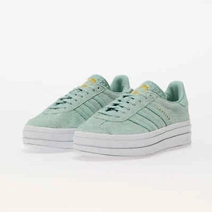 W Adidas Originals Gazelle Bold Hazy Green IG4381 Womens Casual Shoes Sneakers - Picture 1 of 6