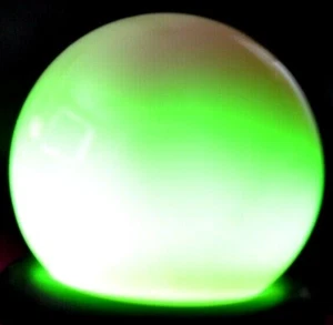 MARBLE KING GLASS MARBLE/.593"BURMESE UV BLACK LIGHT,NEON GREEN,MAUVE,CREAM - Picture 1 of 11