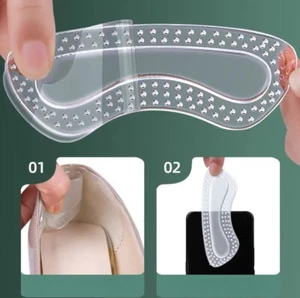 Heel Grips - Anti-Blister Gel Heel Liners for Men and Women - Heel Pads Cushion - Picture 1 of 8
