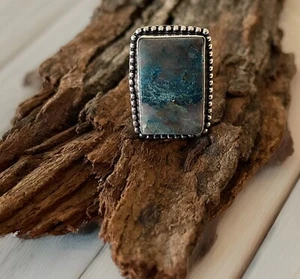 Anillo de piedras preciosas de cristal Quantum Quattro talla 9 - chapado en plata 925 - ¡Nuevo! - Imagen 1 de 3