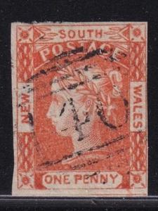 New South Wales 1851 1P stamp CANC VF / HIGH VALUE! - Picture 1 of 2