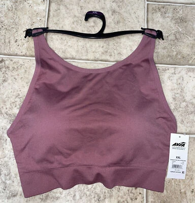 NWT Womens Avia Blush Pink Seamless High Neck Sports Bra Size XXL - Image 1 of 4