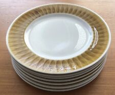 FRANCISCAN Discovery “Topaz” Salad Plates 8-3/8” Set of 7 MCM USA *MINT!
