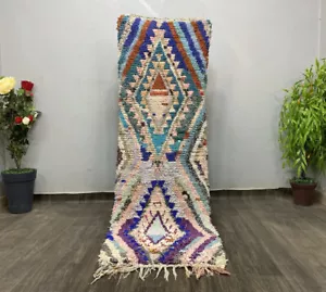 2x7 Geometric Oriental Moroccan Runner Rug Unique Berber Hallway Carpet - Picture 1 of 16