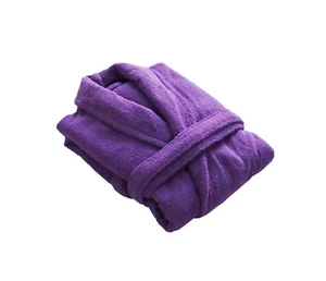 Mens Womens Purple Bathrobe Bath Robe Medium 100% Turkish Cotton Terry Towelling - Picture 1 of 1