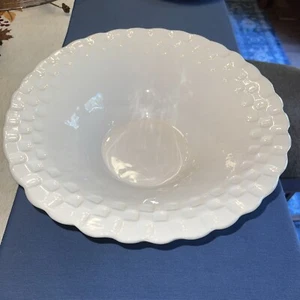 Vietri Italian pottery 13” White bowl - Picture 1 of 8