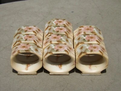 10 Victorian Garden Sanguinella Floreale Tovagliolo Anelli - Immagine 1 di 3