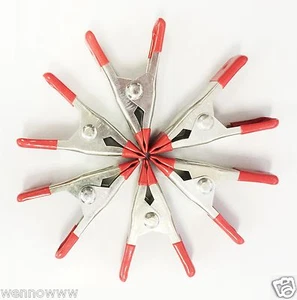 6pc Spring Clamp 2" inch Heavy Duty Metal & Nonslip Grips Welding Woodwork Set - Picture 1 of 1