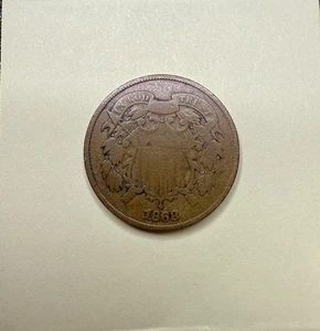 1868 2 Cent Coin • Popular Short-Lived Denomination - Picture 1 of 4