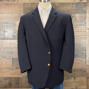 Joseph & Feiss Wool Blazer Mens 58R Navy Blue Sport Coat Jacket Casual - Picture 1 of 13