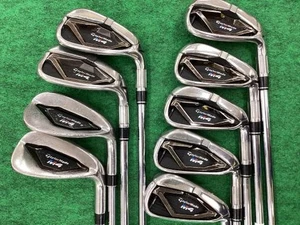 TaylorMade M4 Iron Set 4-9,Pw,Aw,Sw 9pc Flex S RE-AX 90 Steel - Picture 1 of 6