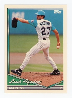 1994 Topps #76 Luis Aquino Marlins - Image 1 of 2