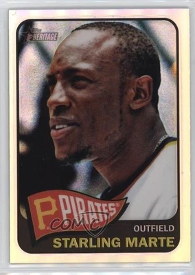 2014 Topps Heritage Chrome Refractor /565 Starling Marte #THC-205 - Image 1 of 2