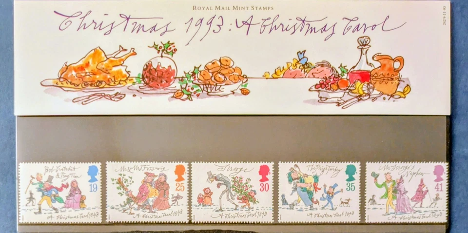 GB 1993 Royal Mail Dickens Christmas Carol 150th Anniversay.pack#242 Sg1790/4 - Image 1 of 1
