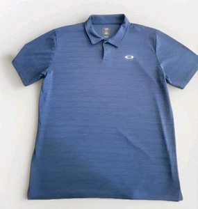 Oakley Camicia Uomo 2XL Polo Hydrolux Golf Blu Casual Performance Logo Elasticizzato - Foto 1 di 4