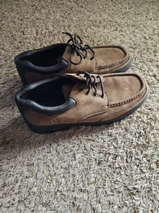 Herren Thom Mcan Oxford Schuhe Größe 12 genarbtes Leder Obermaterial - braun - Bild 1 von 6