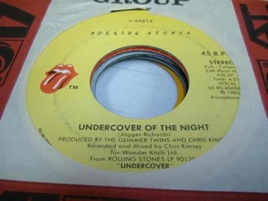Rock 45 the ROLLINGSTONES Undercover Of the Night on Rolling Stones - Picture 1 of 1