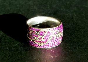 ORIGINAL ED HARDY SIGNATURE RUBY - STERLING LOGO BAND, San Francisco - Picture 1 of 5