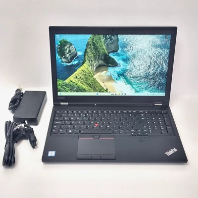 Lenovo ThinkPad P52 CAD Gaming Laptop: i7-8850H, Quadro P1000, 16GB RAM, 256GB - Image 1 of 4