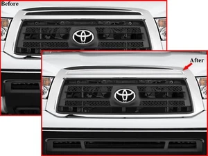 (PARA) TOYOTA TUNDRA 2007-2013 * 1 pieza de acero inoxidable rejilla delantera acento moldura - Imagen 1 de 1