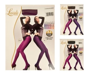 Women's socks tights 80 den 88dtex soft microfiber double face reversible two co - Picture 1 of 13