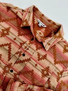 Mountain and Isles Womens Shirt Jacket Size Large Aztec Western L/G  thick - Picture 1 of 7
