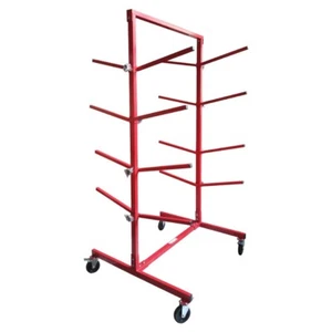 Heavy-Duty Floor Mobile Bumper Storage Stand Adjustable, Portable, Steel Frame - Bild 1 von 5