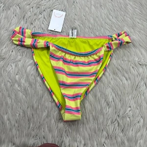 NWT Dippin Daisys Women's XL Y2K Stripe Bisou Bottom Green Pink Blue - Bild 1 von 7