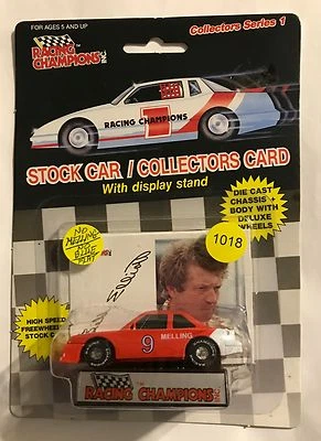 1989 #9 BILL ELLIOTT * СУПЕР РЕДКАЯ * - РЕЗИНОВАЯ ШИНА - ОРАНЖЕВАЯ КРАСКА #1018             - Изображение 1 из 4