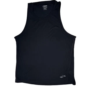 Brooks Running Tank Top Sleeveless Athletic Workout Run Happy Black Men Small - Picture 1 of 11