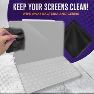 Microfiber computer screen cleaning cloth 14*14CM B3P4 M6* X9I2 L4O0 N2J5 - Photo 1/11