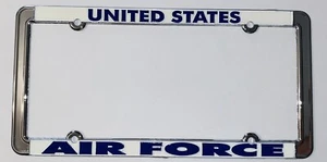 Air Force Chrome License Plate Frame - Picture 1 of 1
