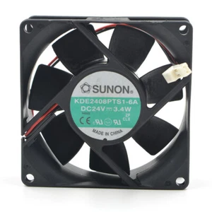 SUNON KDE2408PTS1-6A 8CM 80*80*25MM DC24V 3.4W 2Pin Cooling Fan - Picture 1 of 3