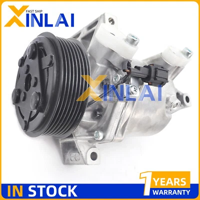 Compresor de aire acondicionado con embrague para Nissan March Micra Note Tiida Versa Note 1,6 L 1,8 L Foto 1 de 4