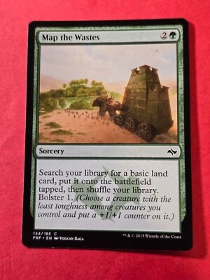 2015 Magic The Gathering Fate Reforged #134 Map the Wastes, C, G, NF, cd2 - Image 1 of 3