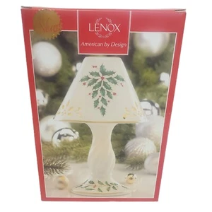 Lenox Christmas Holiday by Design lampada candela votiva tea-light Holly Berry nuova con scatola - Foto 1 di 5