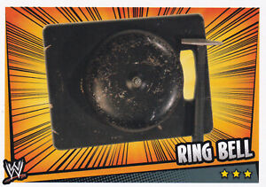 2011 Topps WWE Ring Bell Prop Slam Attax Rumble Near Mint