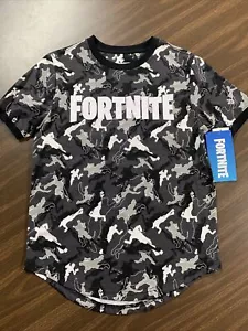 LARGE 10-12 FORTNITE Shirt for Boys Short Sleeve T-Shirt Camo Tee Gaming Kids - Picture 1 of 3