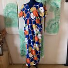UpCycled - Remake - Kimono bleu japonais vintage à belle robe kimono