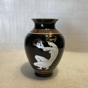 Vintage & Rare Keramikos Female Greek Vase 7” Athens Greece Handmade Pottery - Picture 1 of 14