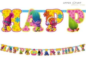 Trolls Jumbo Add-An-Age Letter Banner Birthday Party Supplies FAST SHIPPING - Picture 1 of 1