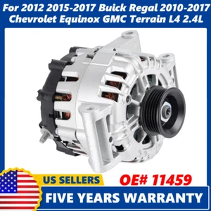 New Alternator for Chevy Equinox GMC Terrain 2010-2017 Buick Regal 120A 11459N - Picture 1 of 12