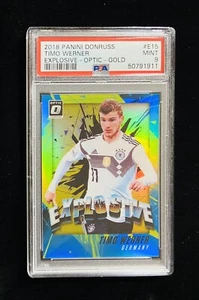 2018-19 Panini Donruss Optic Timo Werner Explosive Gold Card #5/10 PSA 9 - Picture 1 of 2