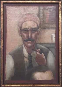 Horace Brodzky Self-Portrait Oil Painting Signed 1956 - Picture 1 of 1