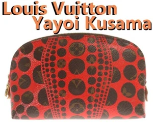 Louis Vuitton Yayoi Kusama Pochette Cosmetic Pouch Monogram Canvas M47347 JAPAN - Picture 1 of 6