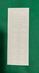 LEAK  STEREO 60 decals white - 1 kit - Foto 1 di 1