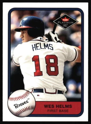 2001 Fleer Platinum Wes Helms #334 Atlanta Braves - Image 1 of 2