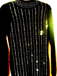 VESTIDO DE FIESTA MUJER NUEVO CON ETIQUETAS Negro con Estrás Talla M - Imagen 1 de 12