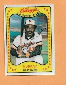 EDDIE MURRAY 1981 KELLOGGS 3-D SUPERSTARS CARD # 18 - Picture 1 of 1