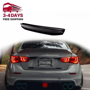 DuckTail Trunk Lip Spoiler for Infiniti Q50 Nissan Skyline V37 - Picture 1 of 7